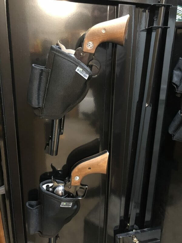 Pistol holster for gun safe-review